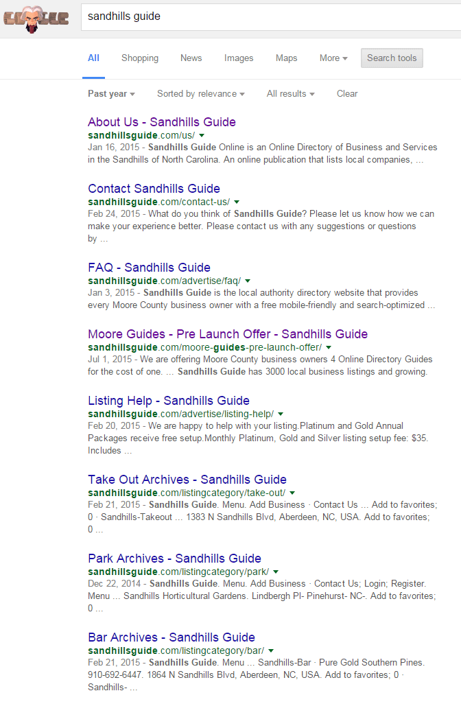 Sandhills Guide Google